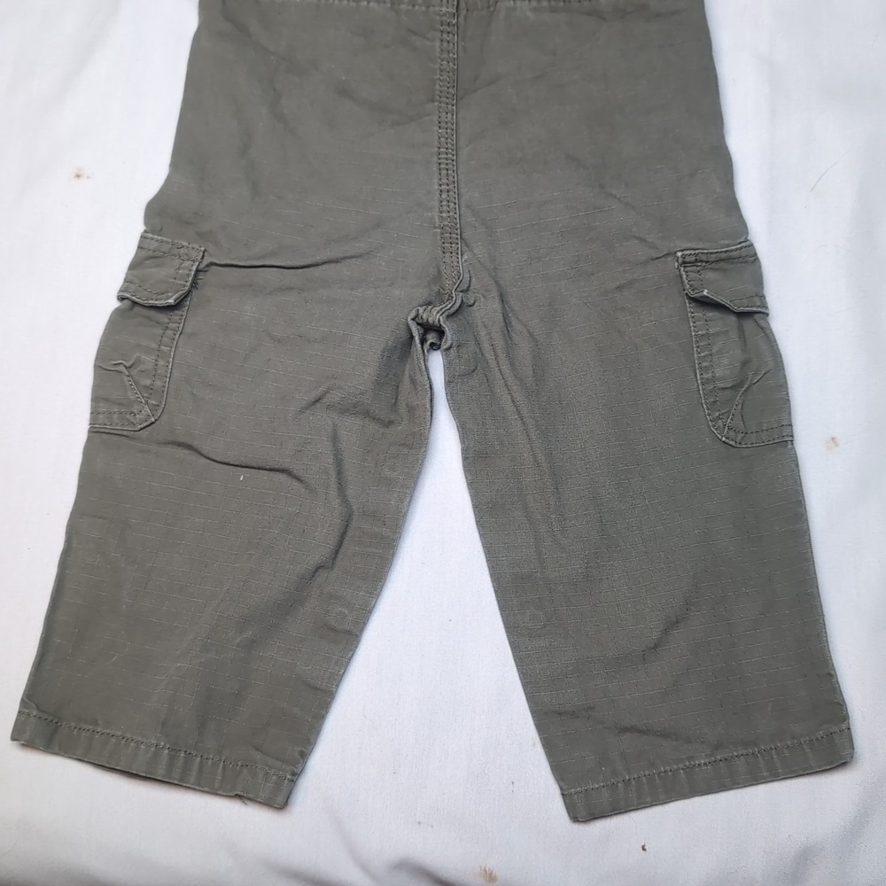 Carhartt Kids Overalls in Olive Green - Picture 7 of 9